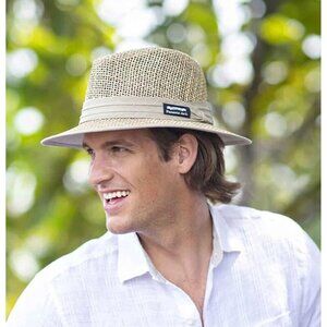 Panama Jack Men's Matte Seagrass Safari Hat Style # PJ106 Size Large/X Lg NWOT